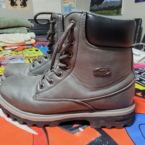 gray lugz boots